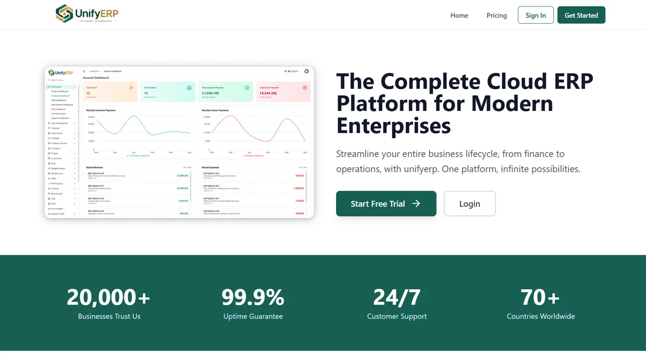 Enterprise ERP Platform